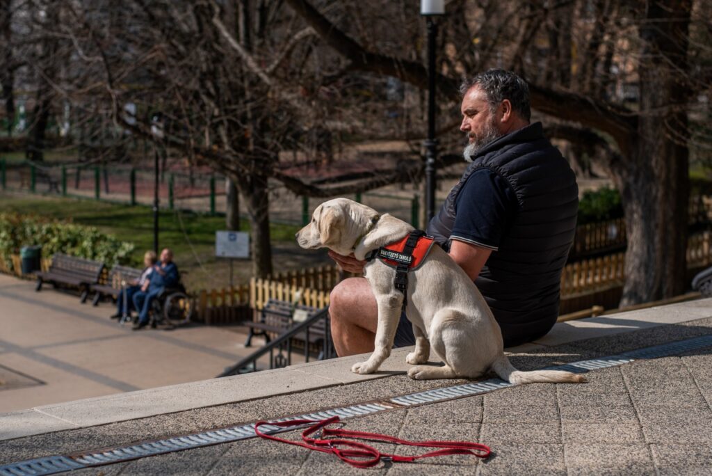 Naspolya and Csaba sitting together