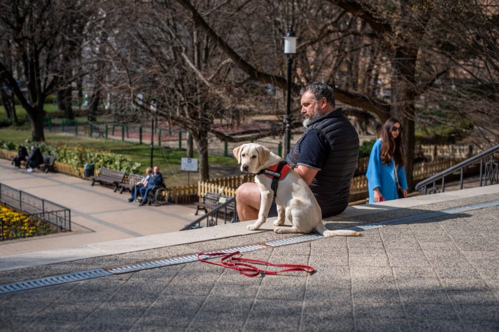 Naspolya and Csaba, sitting together