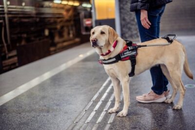 Belerúgtak a buszon a vakvezető kutyánkba