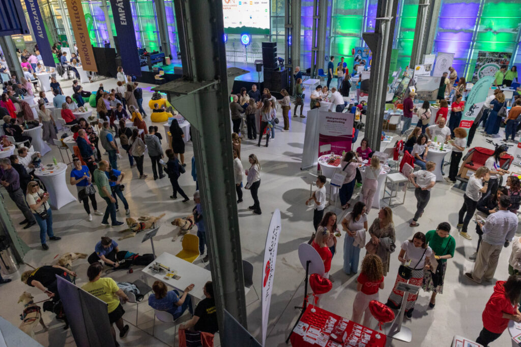 In this photo, you can see a photo of a crowd that attended the event.